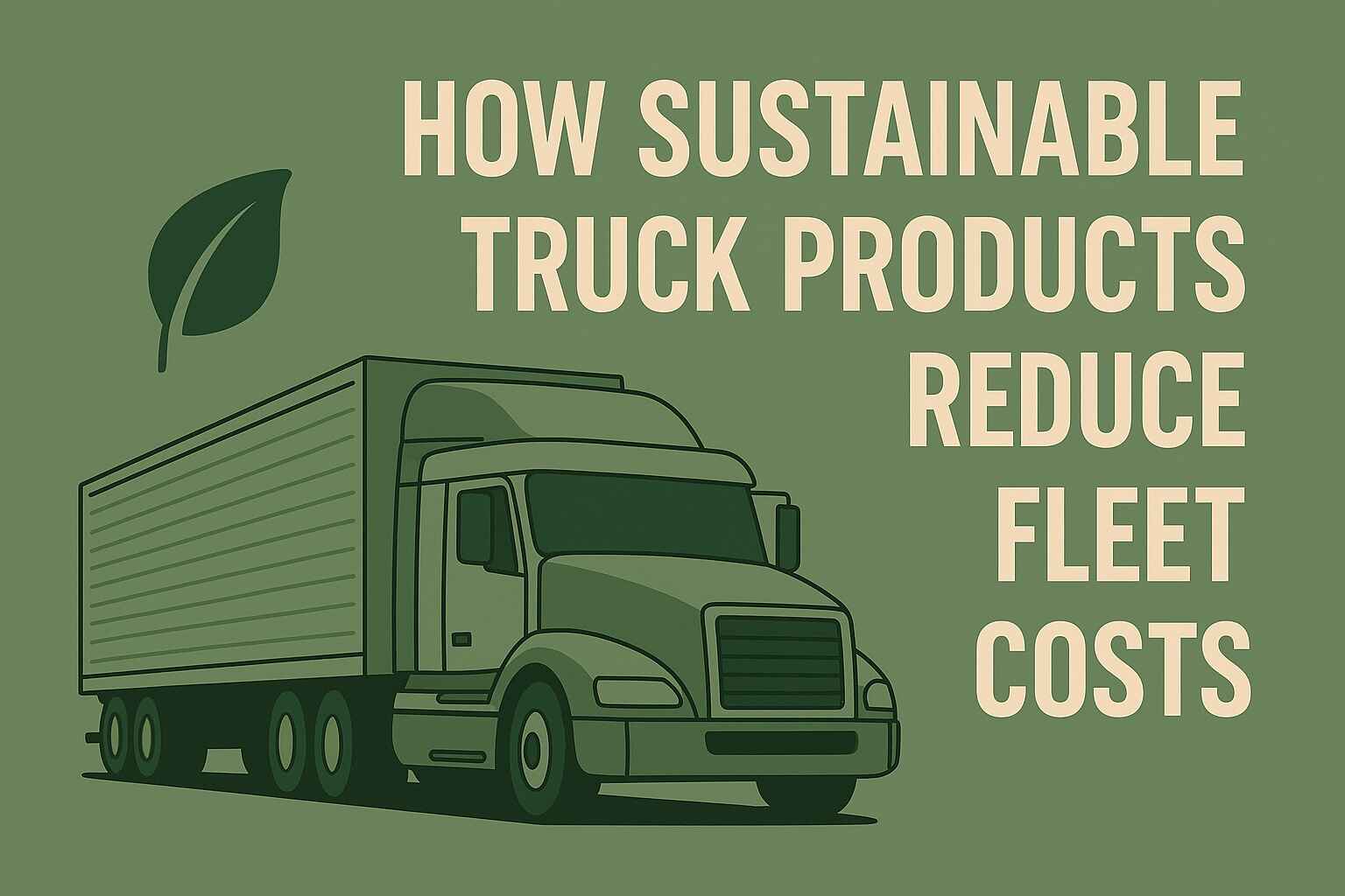 How Sustainable Truck Products Reduce Fleet Costs